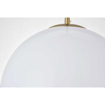 Elegant Baxter 1-Light Pendant - Brass, L 13.8" (LD2217BR)