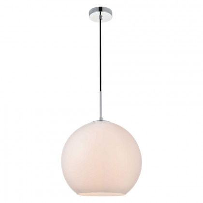 Elegant Baxter 1-Light Pendant - Chrome, L 13.8" (LD2217C)