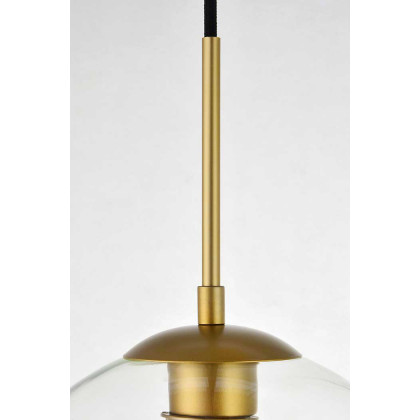 Elegant Baxter 3-Light Pendant - Brass, L 20.9" (LD2218BR)