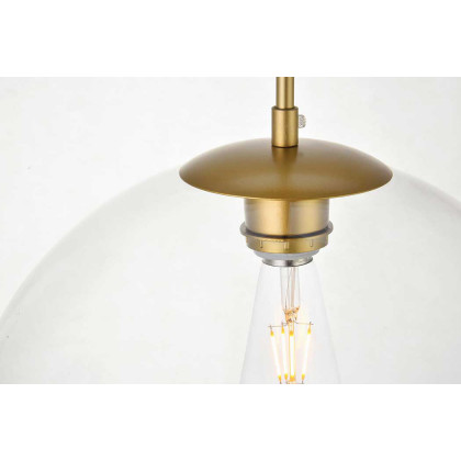 Elegant Baxter 3-Light Pendant - Brass, L 20.9" (LD2218BR)