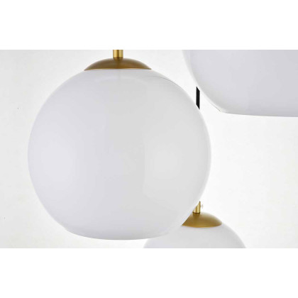 Elegant Baxter 3-Light Pendant - Brass, L 20.9" (LD2219BR)