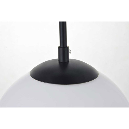 Elegant Baxter 1-Light Pendant - Black, L 11.8" (LD2225BK)