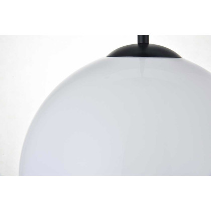 Elegant Baxter 1-Light Pendant - Black, L 11.8" (LD2225BK)