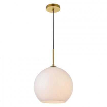 Elegant Baxter 1-Light Pendant - Brass, L 11.8" (LD2225BR)
