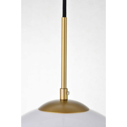 Elegant Baxter 1-Light Pendant - Brass, L 11.8" (LD2225BR)