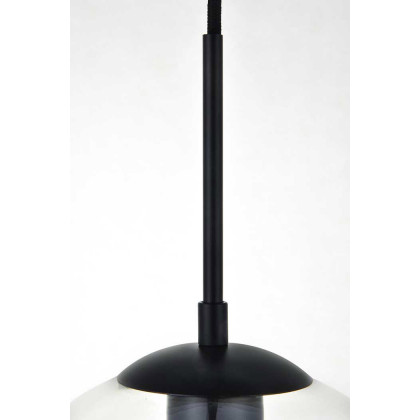 Elegant Baxter 18" 5-Light Pendant - Black (LD2226BK)