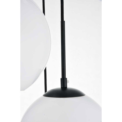 Elegant Baxter 18" 5-Light Pendant - Black (LD2227BK)