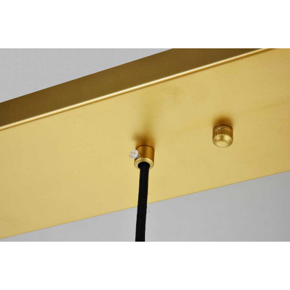 Elegant Baxter 36" 3 Lights Pendant - Brass, 5 Bubls (LD2228BR)
