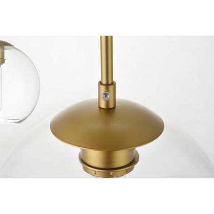 Elegant Baxter 36" 3 Lights Pendant - Brass, 5 Bubls (LD2228BR)