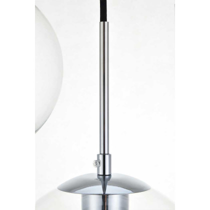 Elegant Baxter 36" 3 Lights Pendant - Chrome, 7 Bubls (LD2230C)