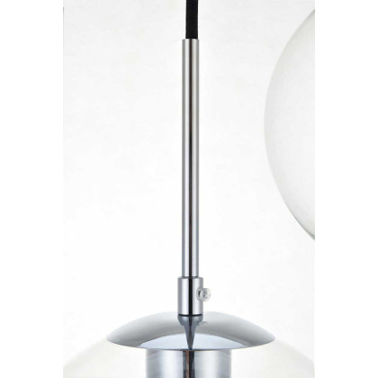 Elegant Baxter 36" 3 Lights Pendant - Chrome, 3 Bubls (LD2236C)