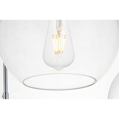 Elegant Baxter 36" 3 Lights Pendant - Chrome, 3 Bubls (LD2236C)