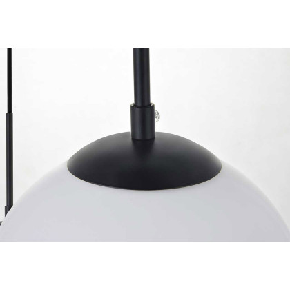 Elegant Baxter 36" 3 Lights Pendant - Black, 3 Bubls (LD2237BK)