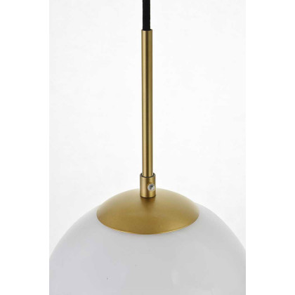 Elegant Baxter 36" 3 Lights Pendant - Brass, 3 Bubls (LD2237BR)