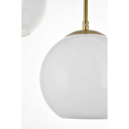 Elegant Baxter 36" 3 Lights Pendant - Brass, 3 Bubls (LD2237BR)