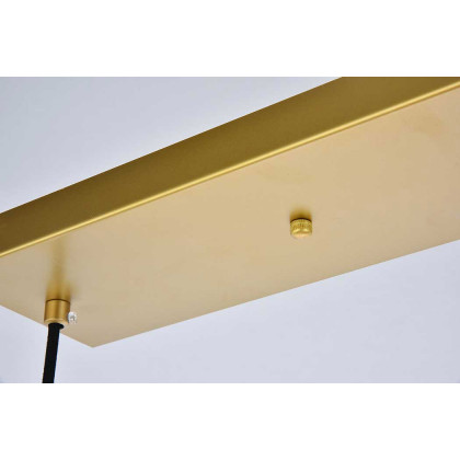 Elegant Baxter 36" 3 Lights Pendant - Brass, 3 Bubls (LD2237BR)