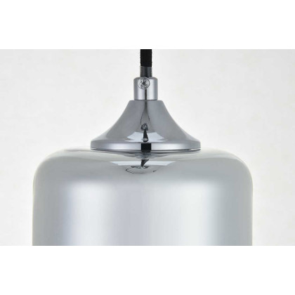 Elegant Ashwell 12.6" 1-Light Pendant - Chrome (LD2240C)