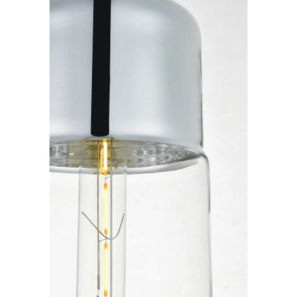 Elegant Ashwell 12.6" 1-Light Pendant - Chrome (LD2240C)