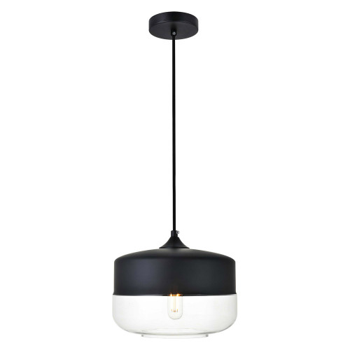 Elegant - Ashwell 8.7" 1-Light Pendant (LD2243BK)