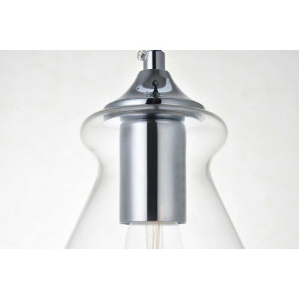 Elegant Destry 9.4" 1-Light Pendant - Chrome (LD2244C)