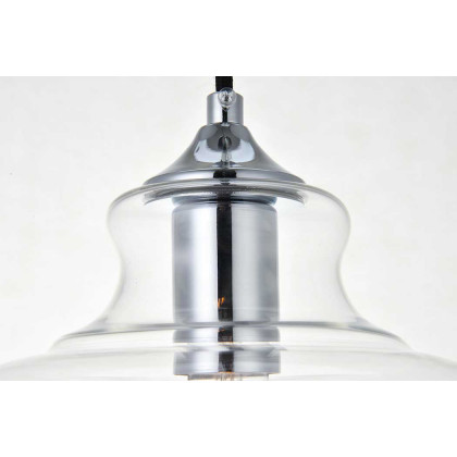 Elegant Destry 8.5" 1-Light Pendant - Chrome (LD2246C)