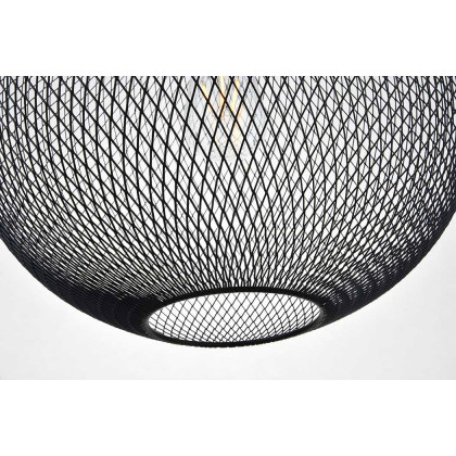 Elegant Keller 1 Light Pendant - Black, L 15" (LD2251BK)