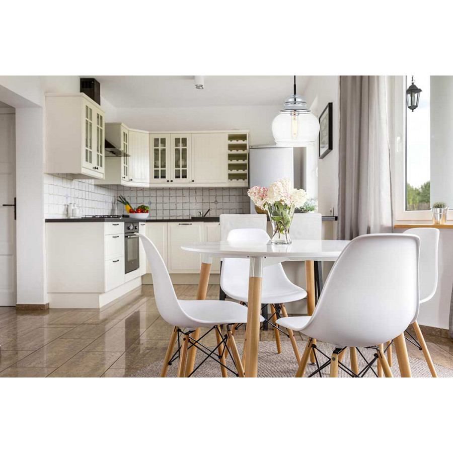 Elegant Kenna 8" 1-Light Pendant - Chrome (LD2252C)