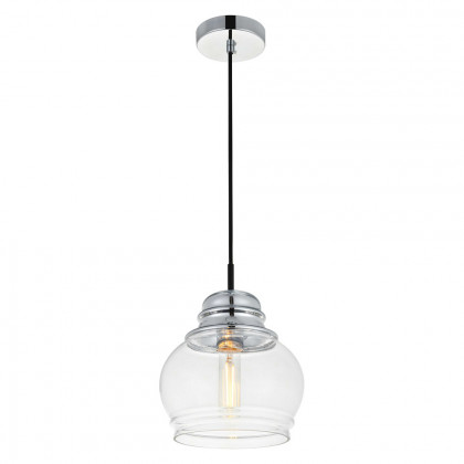 Elegant Kenna 8" 1-Light Pendant - Chrome (LD2252C)