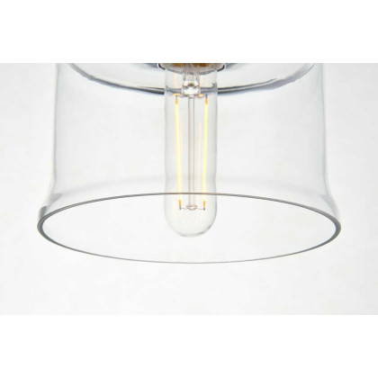 Elegant Kenna 6.7" 1-Light Pendant - Chrome (LD2253C)