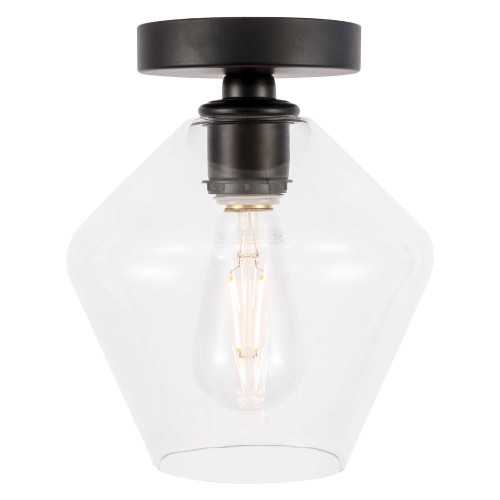 Elegant Flush Mount Light - Black (LD2254BK)