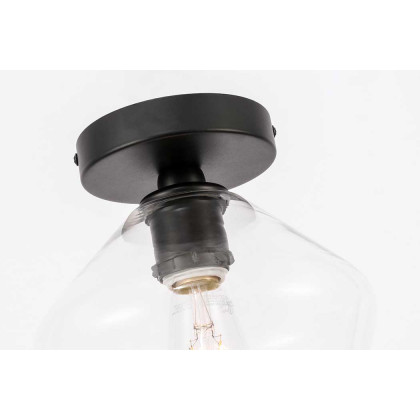 Elegant Flush Mount Light - Black (LD2254BK)