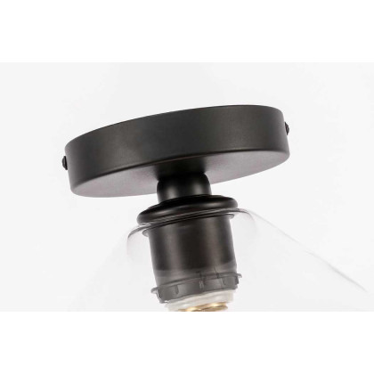Elegant Flush Mount Light - Black (LD2254BK)