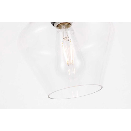 Elegant Flush Mount Light - Black (LD2254BK)