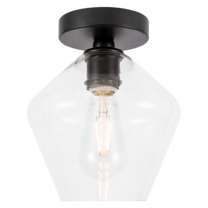 Elegant Flush Mount Light - Black (LD2254BK)