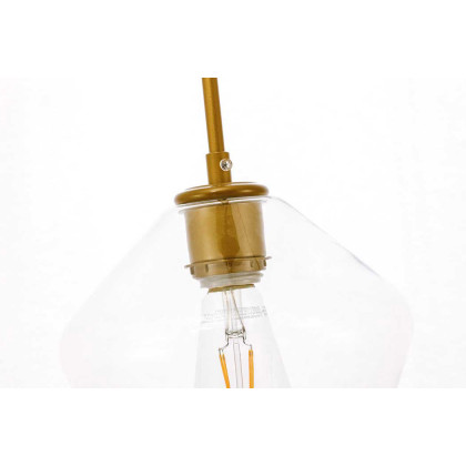 Elegant Pendant Light - Brass, 1 Bubl (LD2256BR)
