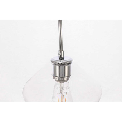Elegant Pendant Light - Chrome, 1 Bubl (LD2256C)