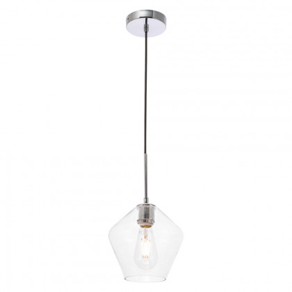 Elegant Pendant Light - Chrome, 1 Bubl (LD2256C)