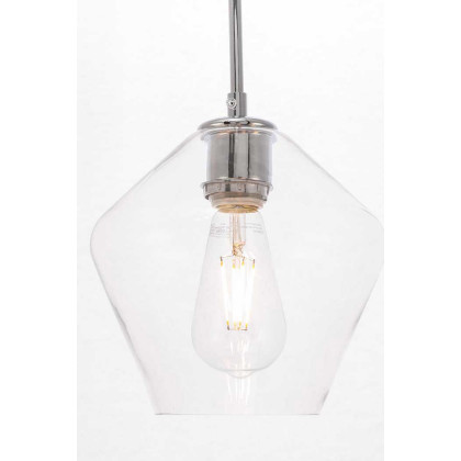 Elegant Pendant Light - Chrome, 1 Bubl (LD2256C)