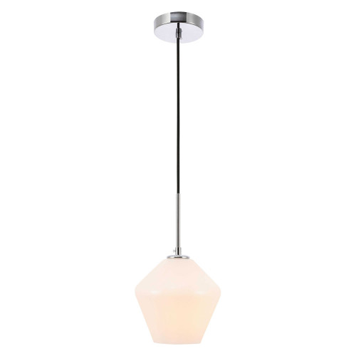 Elegant Pendant Light - Chrome, 1 Bubl (LD2257C)