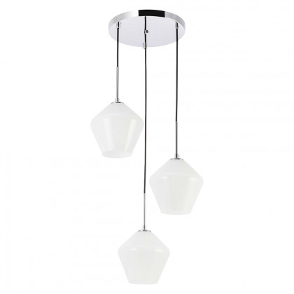 Elegant Pendant Light - Chrome, 3 Bubls (LD2259C)