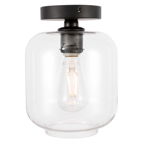 Elegant Flush Mount Light - Black (LD2270BK)
