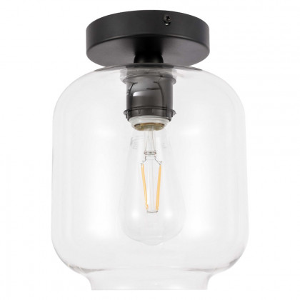 Elegant Flush Mount Light - Black (LD2270BK)