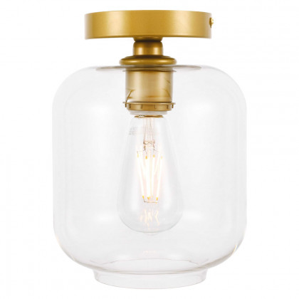 Elegant Flush Mount Light - Brass (LD2270BR)