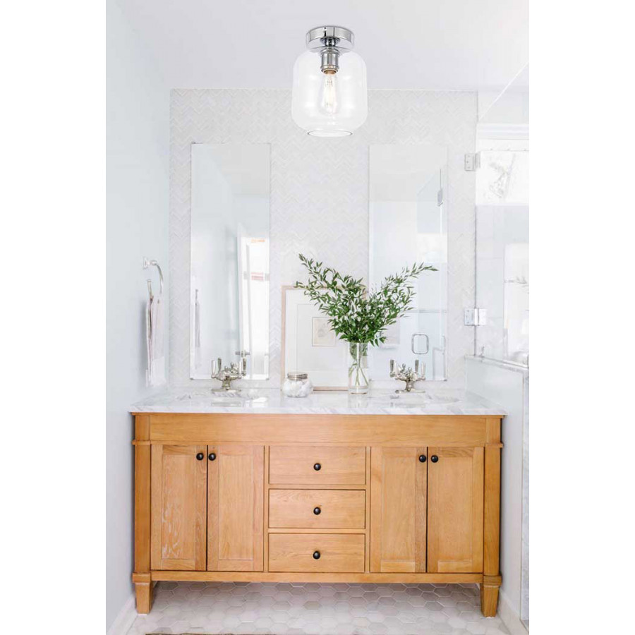 Elegant Flush Mount Light - Chrome (LD2270C)