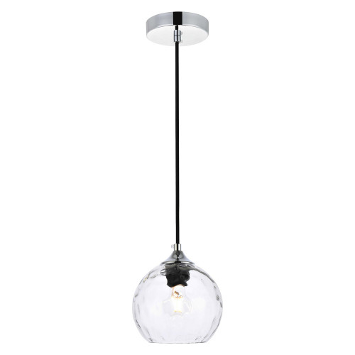Elegant Cashel Pendant - Chrome, L 5.9" (LD2280C)