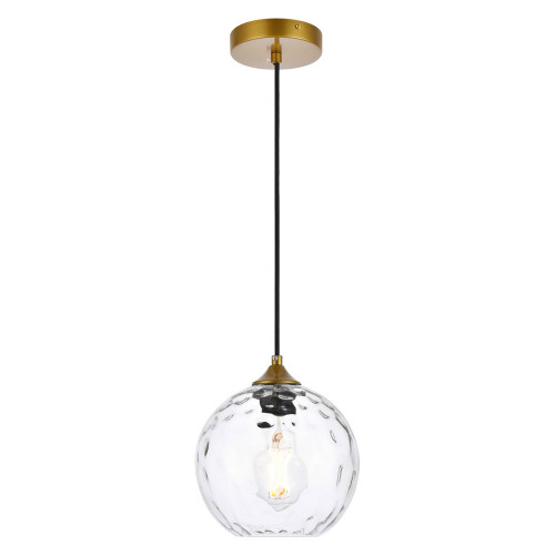 Elegant Cashel Pendant - Brass, L 7.9" (LD2281BR)