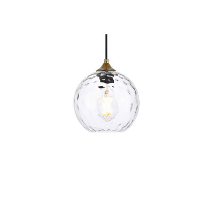 Elegant Cashel Pendant - Brass, L 7.9" (LD2281BR)