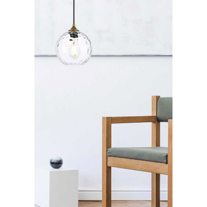 Elegant Cashel Pendant - Brass, L 7.9" (LD2281BR)