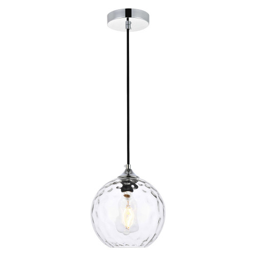 Elegant Cashel Pendant - Chrome, L 7.9" (LD2281C)