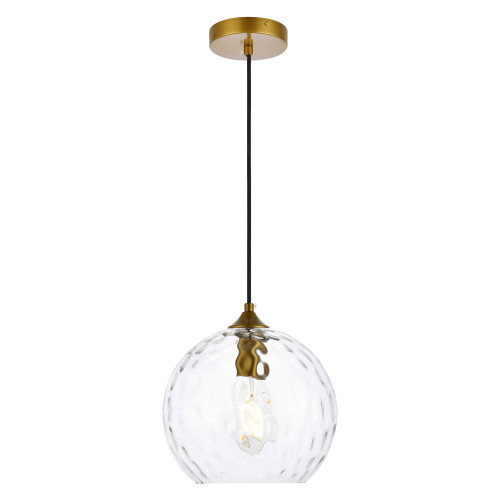 Elegant Cashel Pendant - Brass, L 9.8" (LD2282BR)
